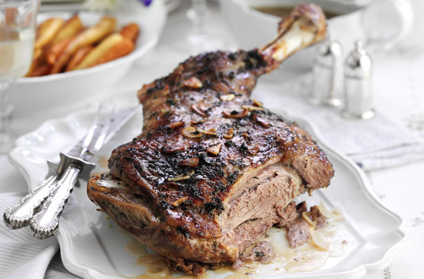 Herb roast leg of lamb