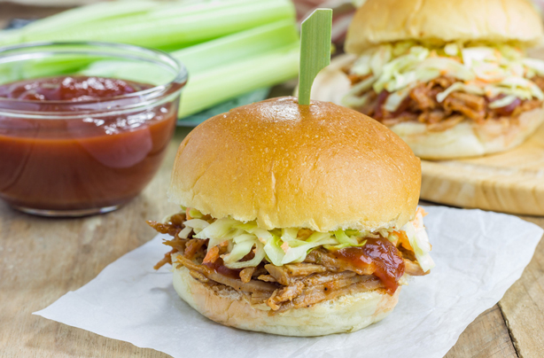 BBQ beef brisket sandwich