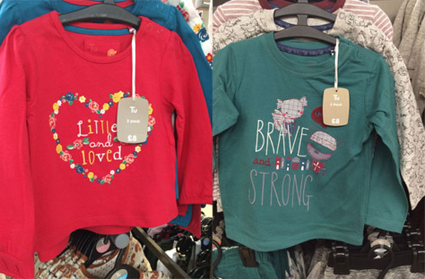 Sainsburys sexist tops