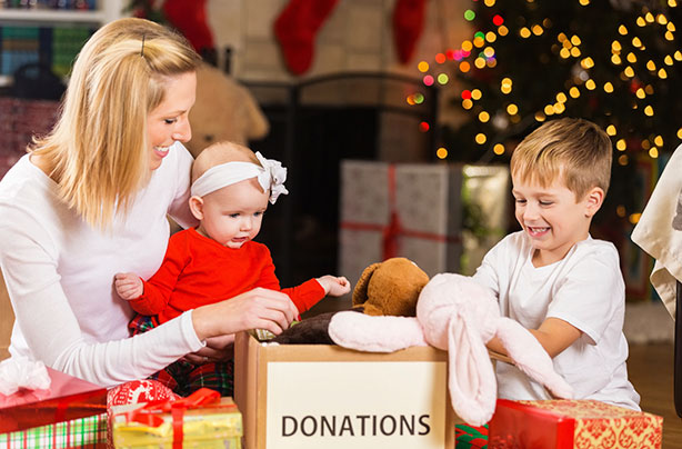 Family charity at Christmas