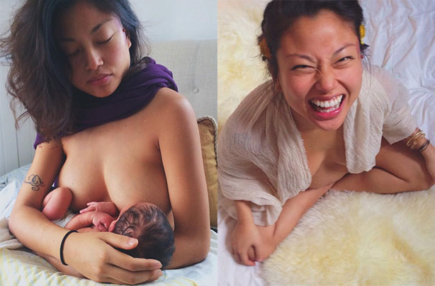 Mum struggles to breastfeed