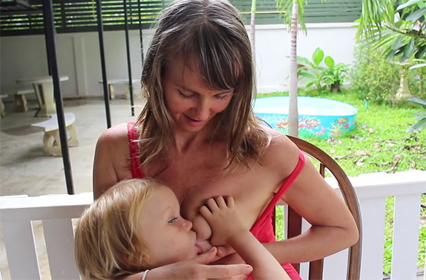 Youtube breastfeeding mum