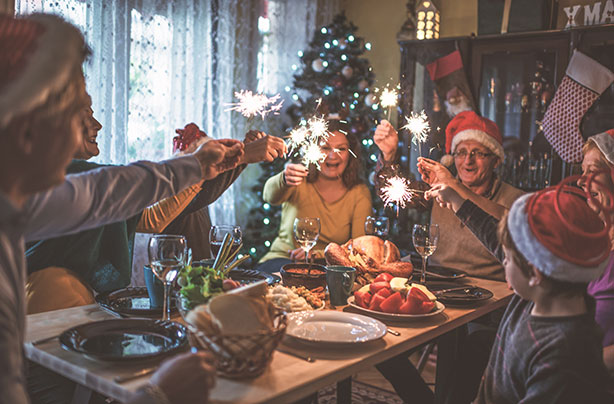 Family at Christmas