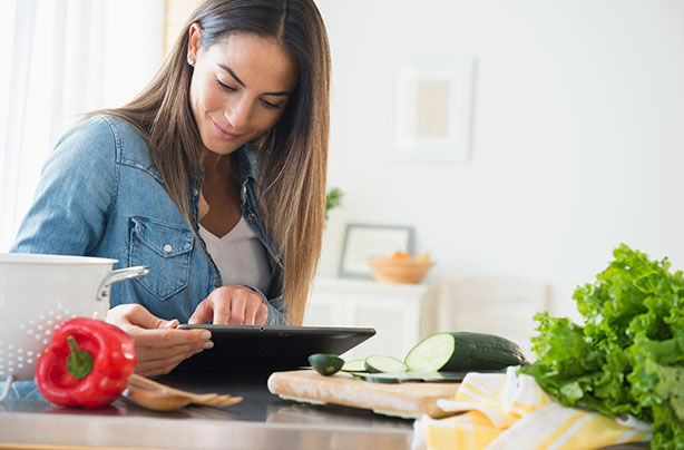 Woman cooking, healthy eating, diets, Weight Watchers