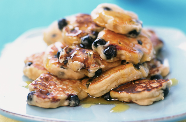 Blueberry scotch pancakes