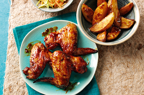 Sticky chicken wings