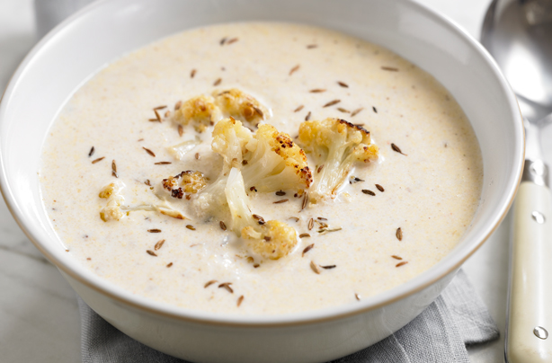 Grilled cauliflower soup