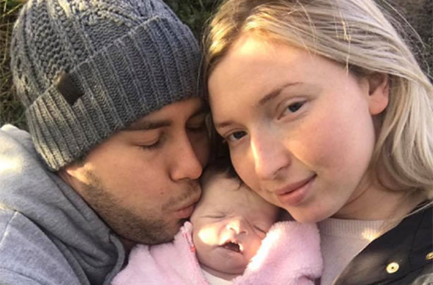 Charlotte Szakacs, baby Evlyn