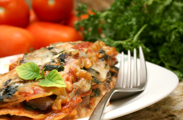 Spinach lasagne