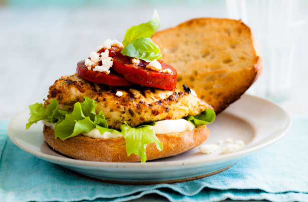 Quick and easy chicken burger Quick and easy chicken burger