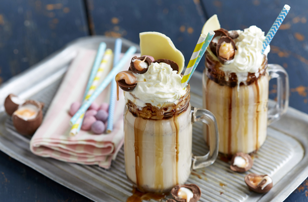 Creme egg milkshake Creme egg milkshake