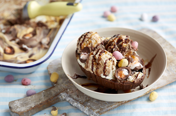 Creme egg ice cream Creme egg ice cream
