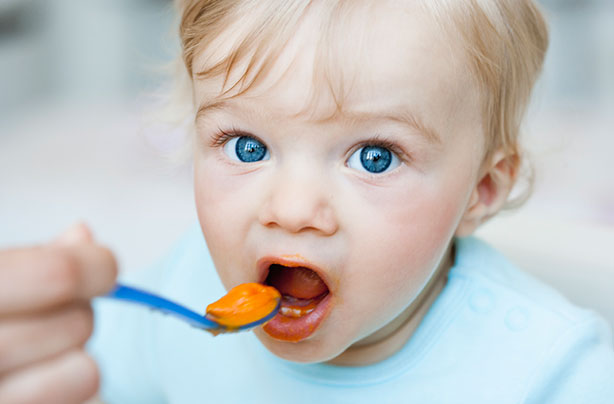 Baby eating