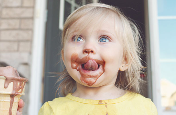 Baby eating