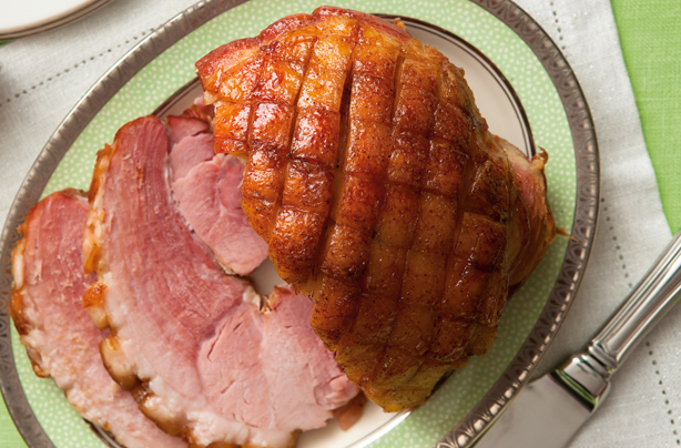 Maple glazed ham