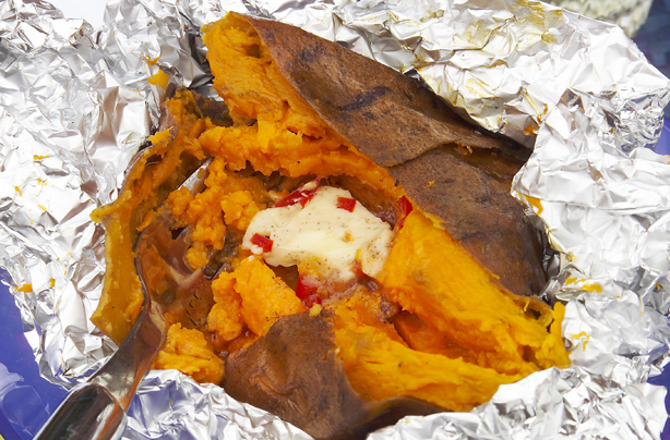 Baked sweet potato