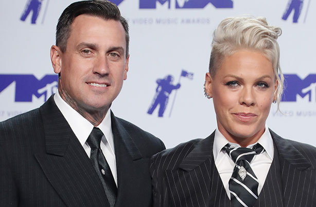 Pink and husband Carey Hart